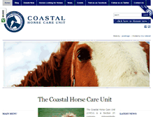 Tablet Screenshot of coastalhorsecareunit.org.za